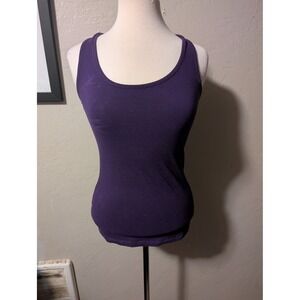 Y2K Racer Back lace layering tank size M in Purple